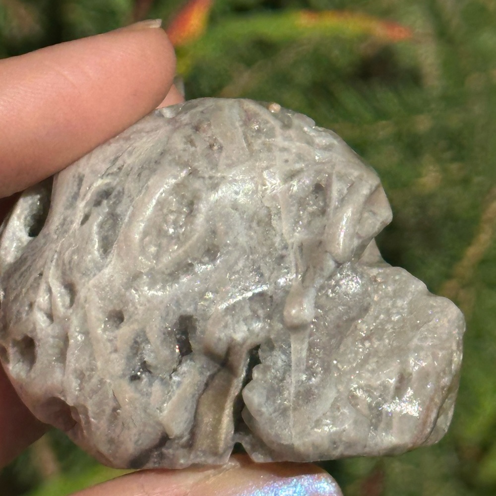 Sphalerite Druzy Skull - Picture 7 of 11
